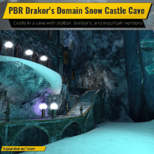 PBR Drakors Domain Snow Ice Castle Cave